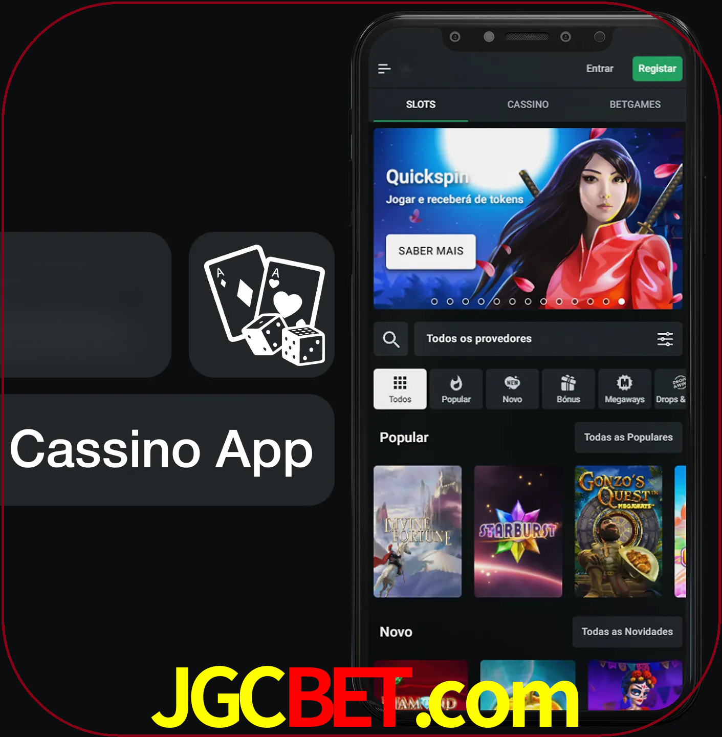 Jogue jogos de cassino e ganhe.