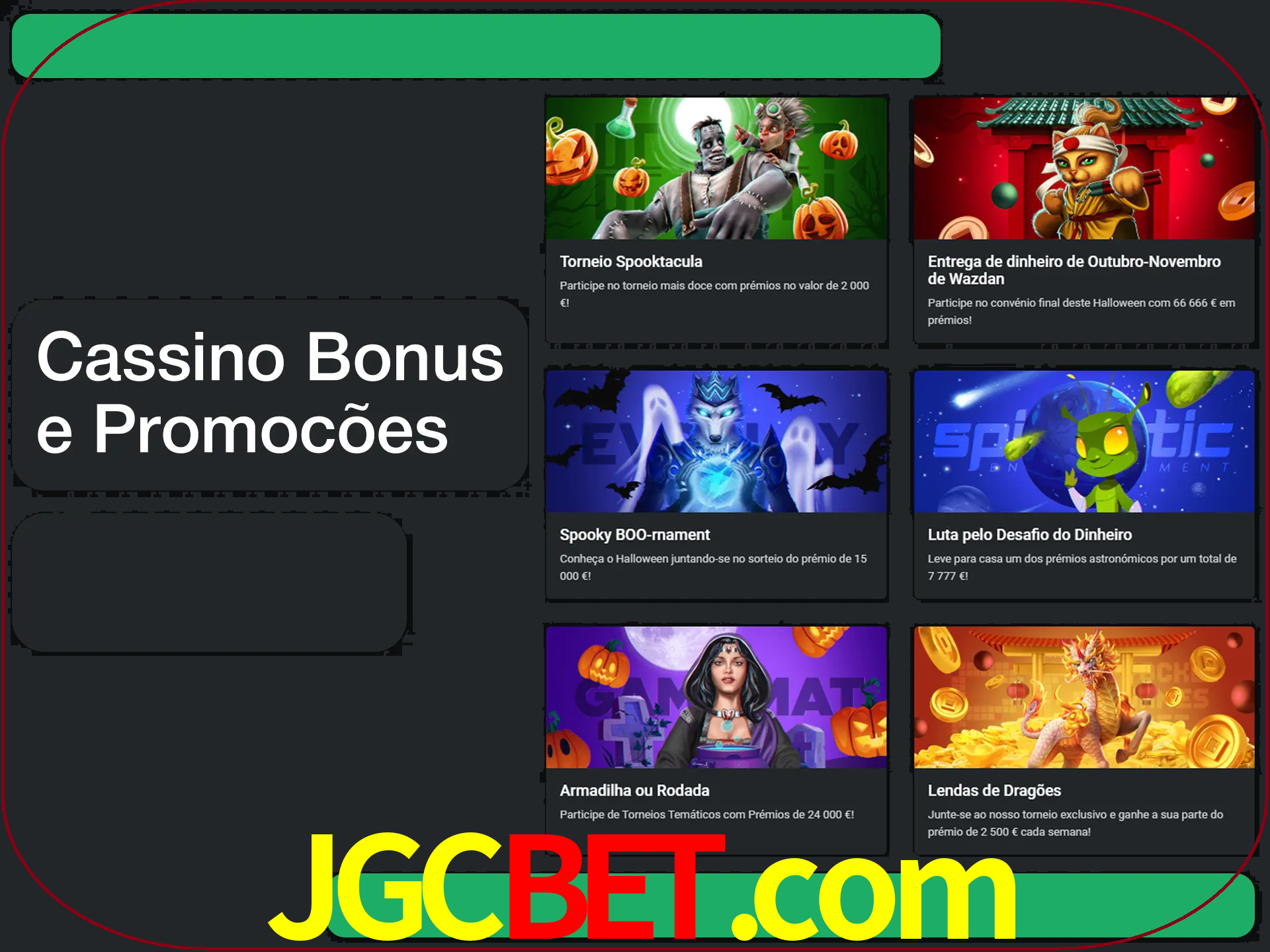 Verifique se há novos bônus de cassino para reivindicar.