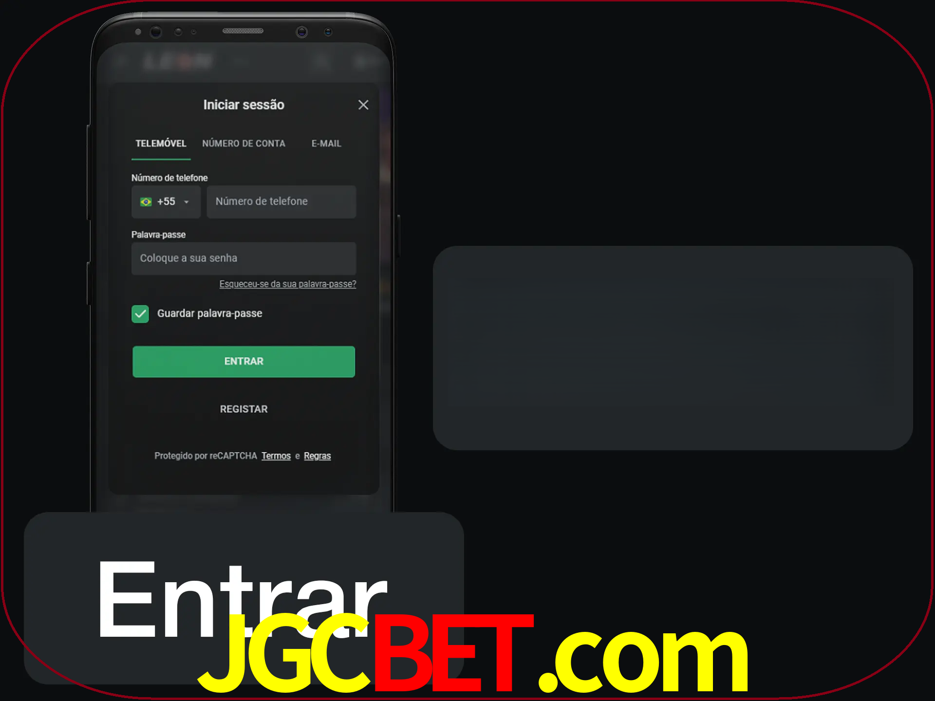 Faça o login para começar a apostar e jogar no cassino.