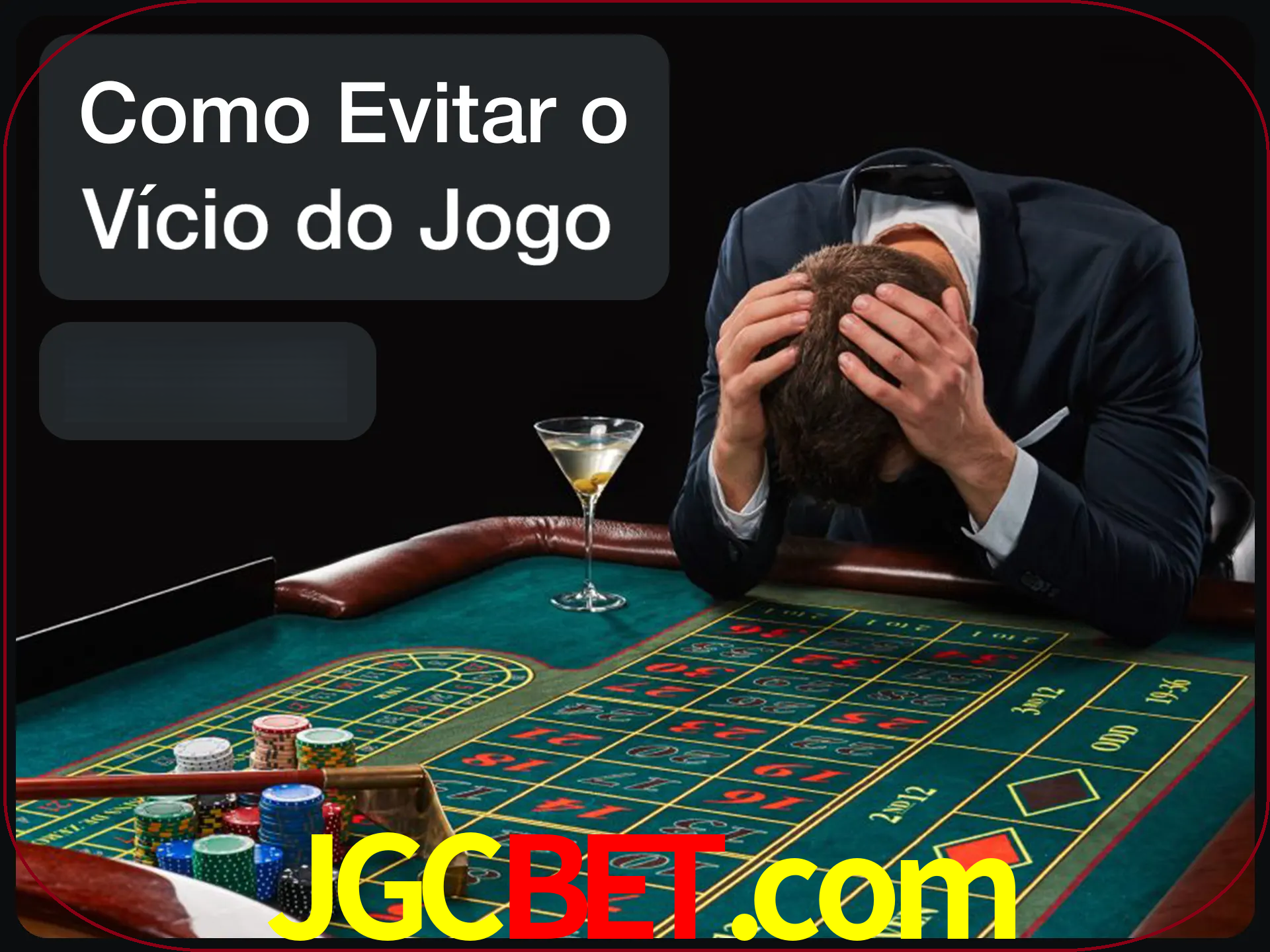 Você é responsável por cada uma de suas apostas.